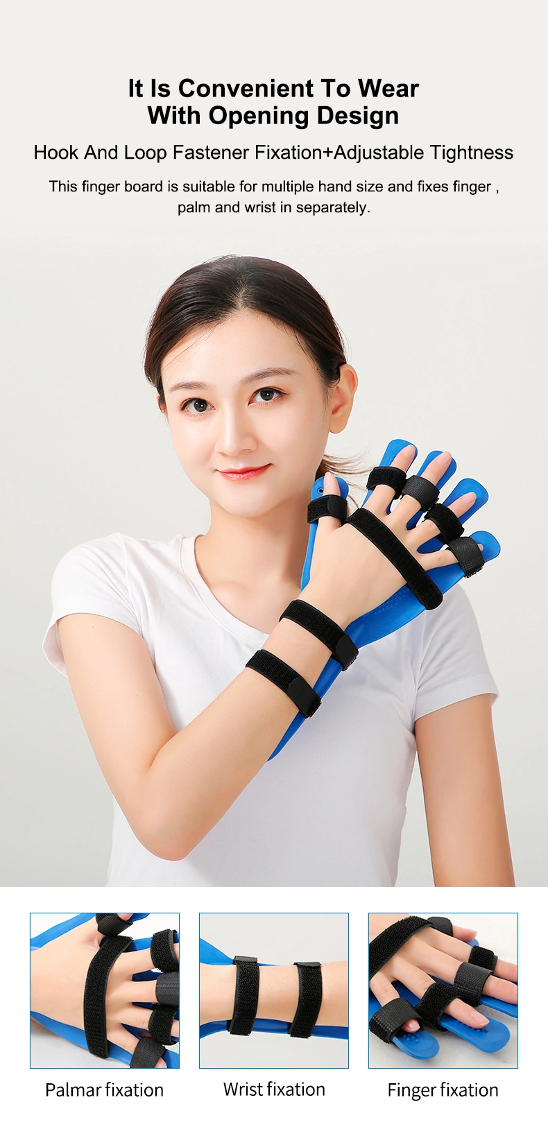 Exercises for Hemiplegia Finger Splint Adjustable Hand Support Straighten