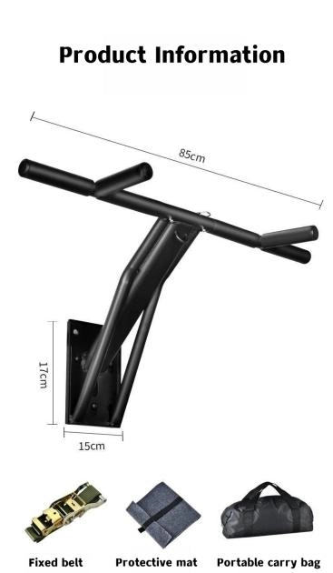 Wall Mounted Doorway Pull up Bar, Multifunctional Heavy Duty Chin up Over Door Frame Fitness Bar