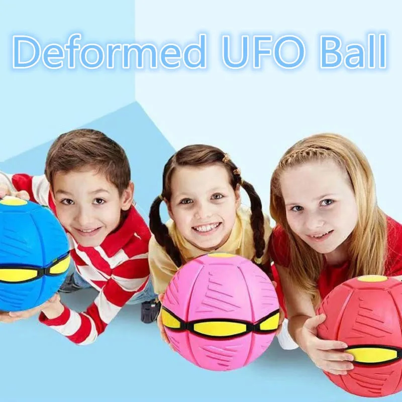 Flying UFO Flat Throw Disc Ball Without LED Light Magic Ball Toy Kid Outdoor Garden Beach Game Children&prime;s Sports Balls