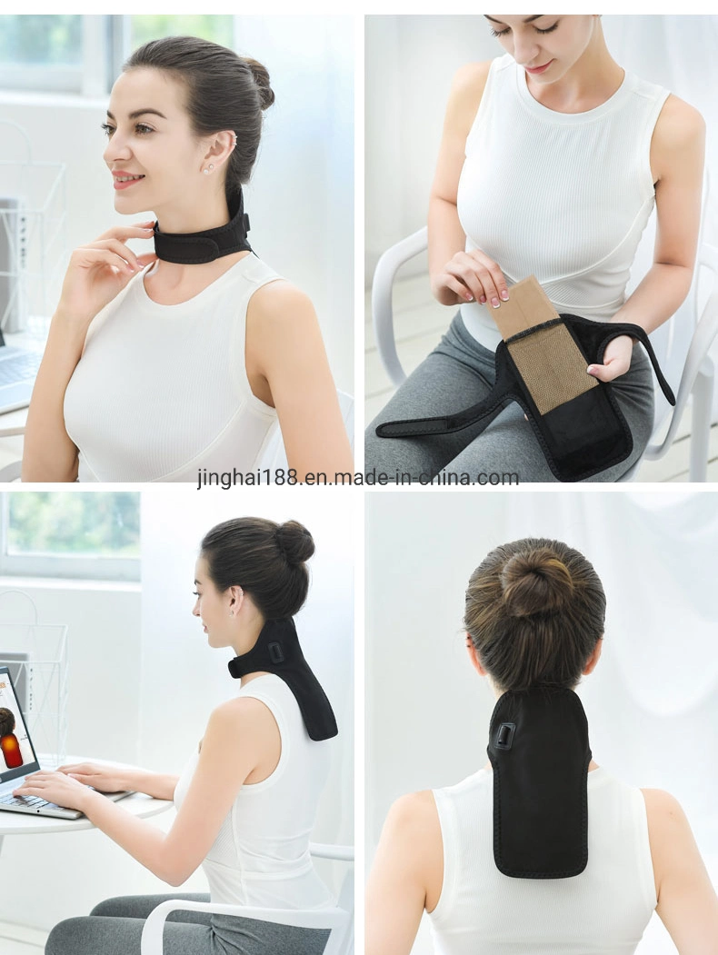 New 5V Electric Heating Neck Wrap, Adjustable Neck Heating Pad for Headache Stiff Neck Pain Relief and Warmer