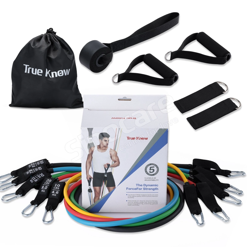 Sincoare 11PCS Resistance Bands Set Exercise Equipment Resistance Fitness Exercise Tube Bands