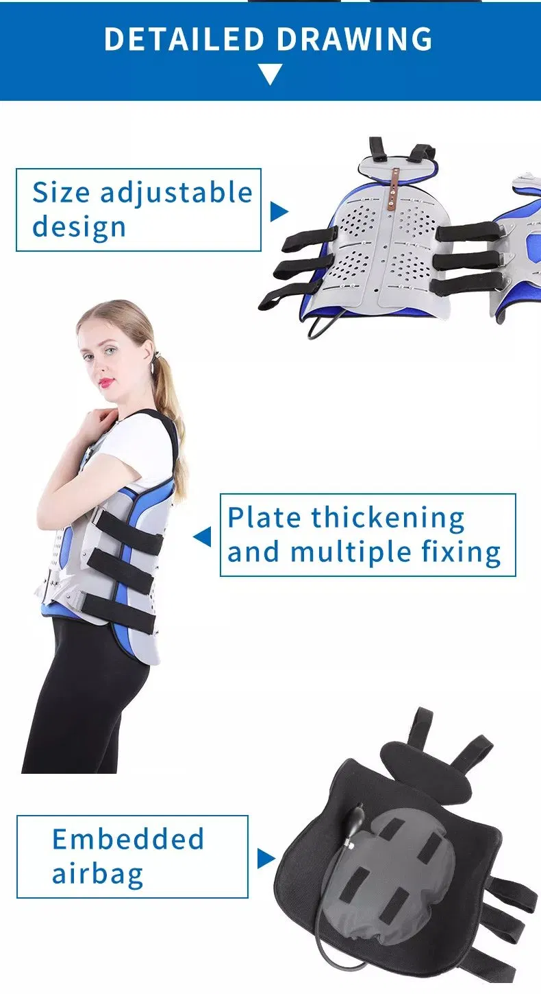 Adjustable Thoracic Vertebra Fracture Bracket Postoperative Waist Lumbar Spine Fixation Support