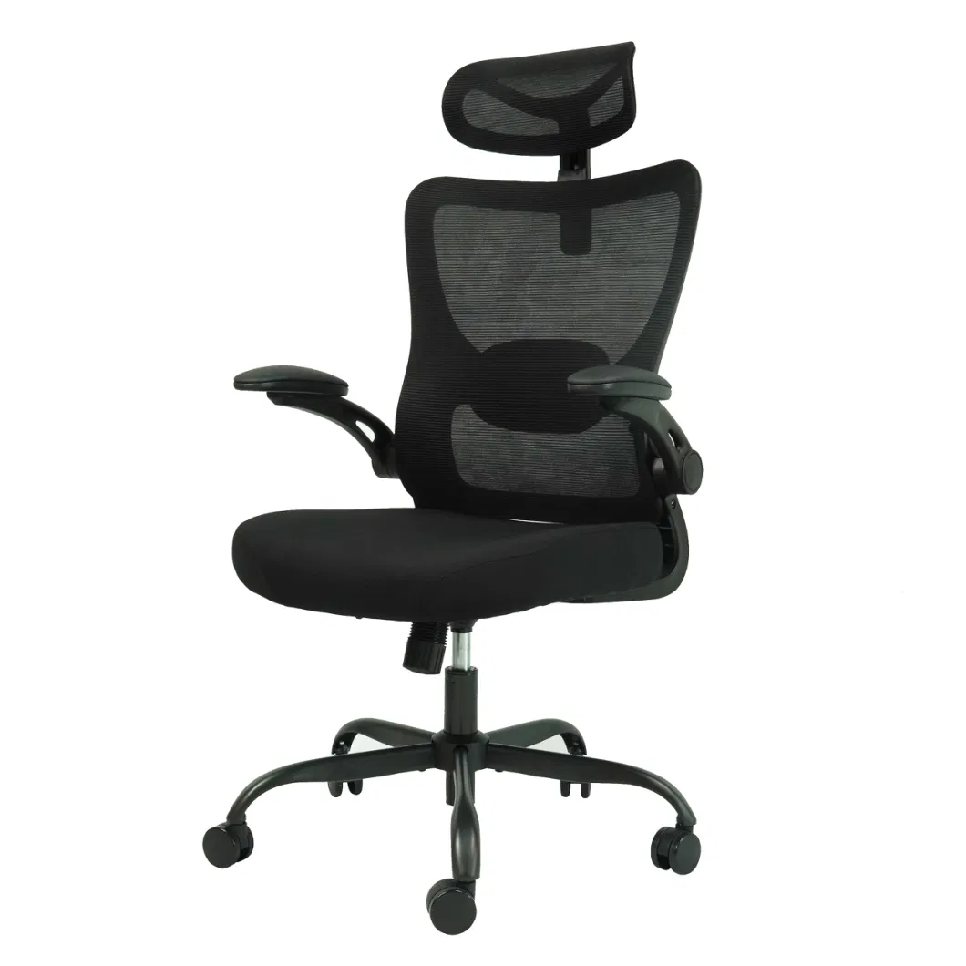 Ergonomic Office Computer Desk Chair with High Back Mesh and Adjustable Lumbar Support Rolling Work Swivel Task Chairs with Wheel Armrests and Headrest