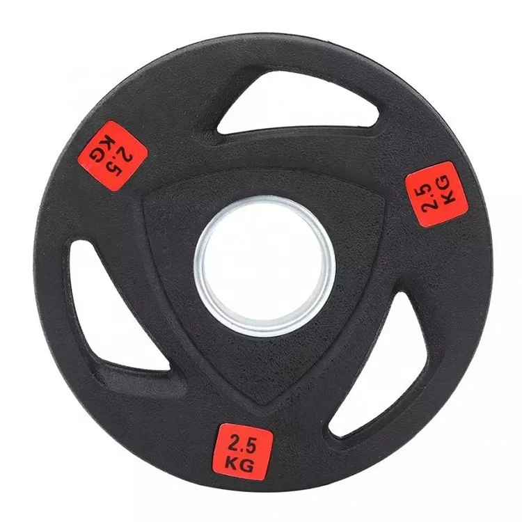 Wholesale Factory Price Fitness Power Training Rubber Coated Gym Plate Weight Lifting Standard Barbell Plate Rubber Weight Plate