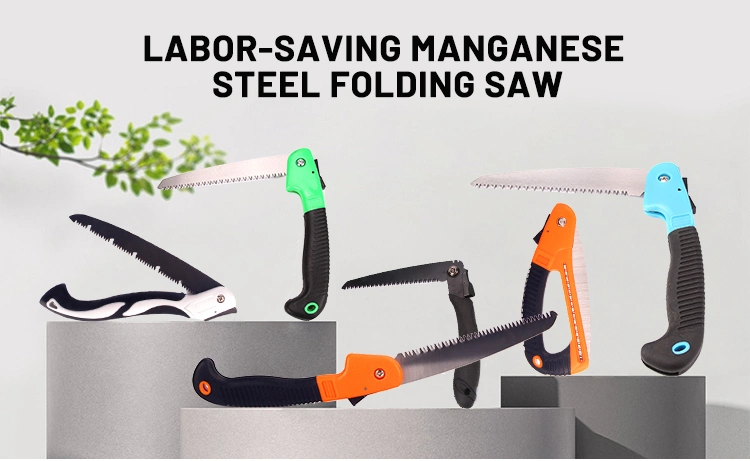 Folding Hand Saw Professional Camping Foldable Saw with Razor Tooth Sharp Blade Solid Grip
