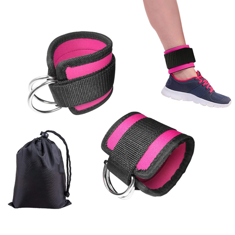 Ankle Straps for Cable Machines Padded Ankle Cuffs (Pair) - for Legs, Glutes, ABS and Hip Workouts Fits, Fully Adjustable &amp; Breathable Ankle Strap Set