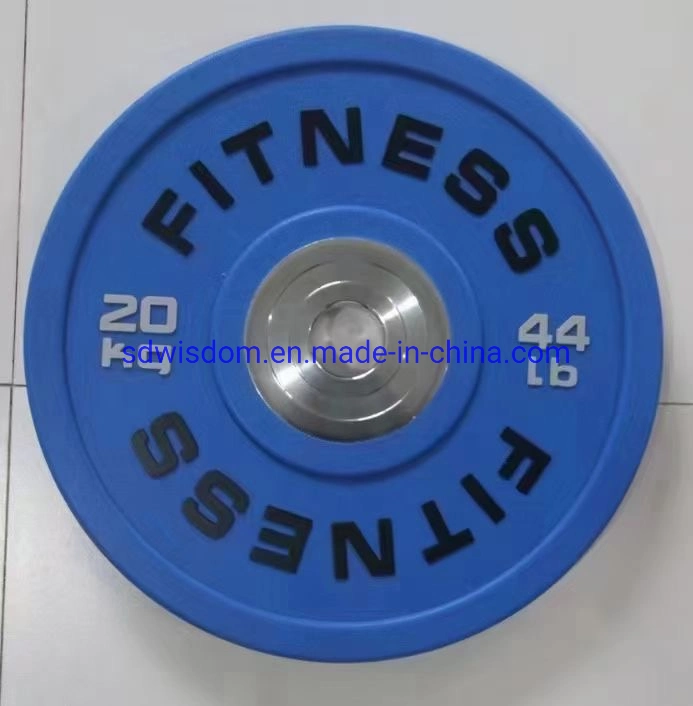 Wisdom Gym Equipment Accessories Weight Rubber Bumper Plates / Barbell Plates
