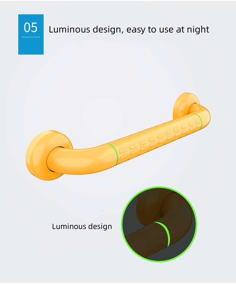 Nylon Bathroom Straight I Shape Grab Bars for Disabled