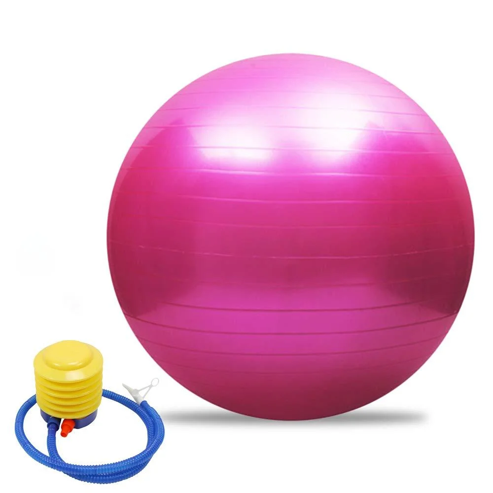 Wholesale Printing Swiss Ball Anti Burst Custom Logo Manufacturer 65cm Gym Ball with Pump Exercise Ball