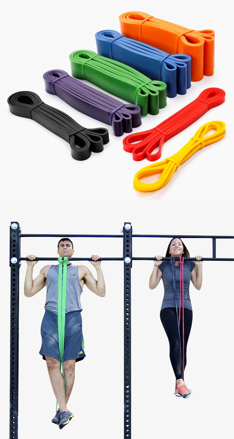 Custom Logo Eco-Friendly Natural Latex Pull up Assistance Bands for Fitness