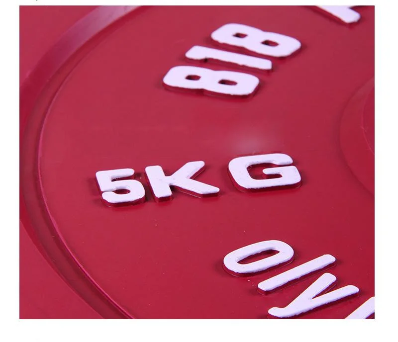 Sport Gym Equipment Power Training Weight Lifting Manufacture Color Competition Bumper Plate Sets Weight Plate with Steel Hub