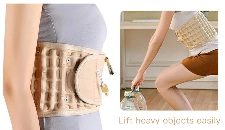 Adjustable Working Waist Back Brace Spinal Decompression Table Lumbar Support Belt