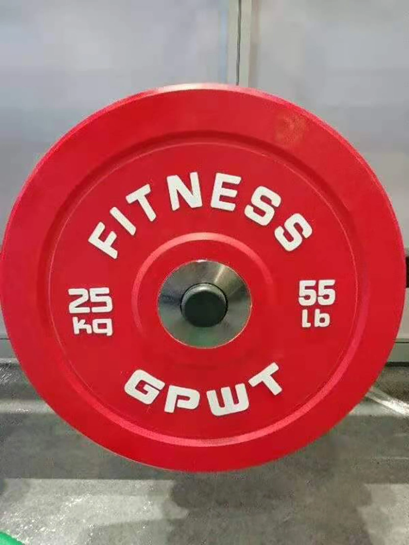Colored Rubber Competitive Bumper Plates for Gym Training