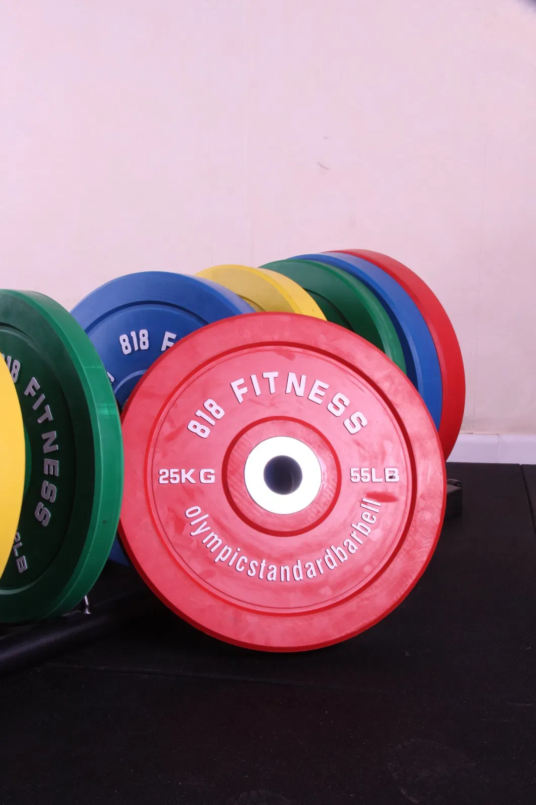 Gym Equipment Bumper Rubber Weightlifing Barbell Weight Plates