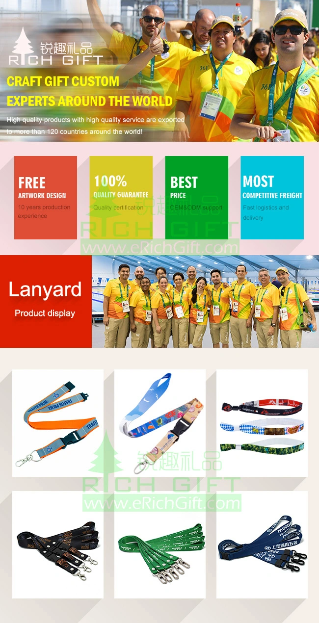 Fashionable Colorful PP Printing Cotton Tie Down Lanyard Low Price Fast Delivery