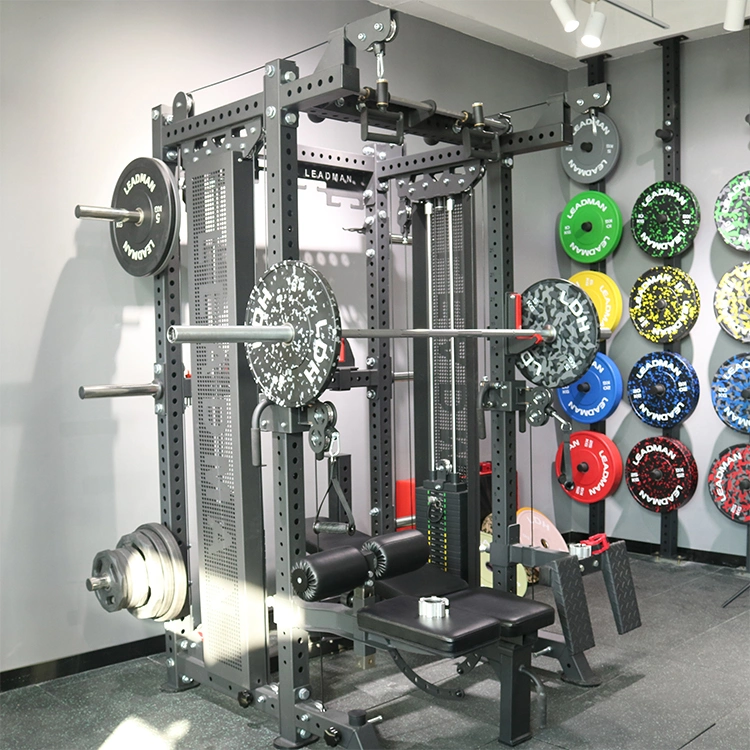 Commercial Gym Equipment China Factory Supply Customized OEM Power Rack with Lat Pull Down Pulley System