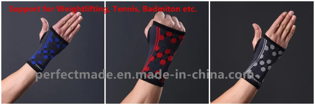 Graphene Heating Knit Open Thumb Wrist Hand Sleeve Wrist Support