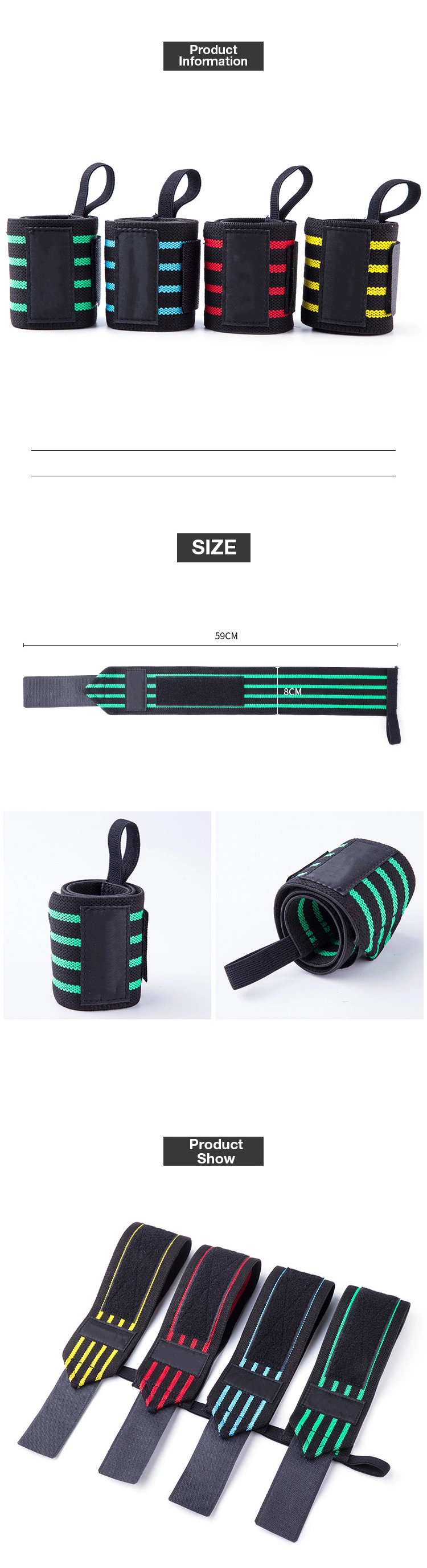 Bodybuilding Pull up Weight Lifting Power Gym Wrist Supports Assist Straps Wrist Straps Wrist Wrap