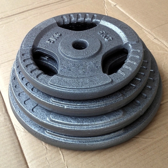 Cast Iron Weight Plates 3 Holes Hand Grip Barbell Cast Iron Weight Plates