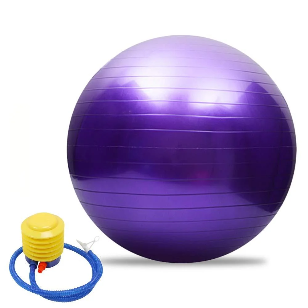 Wholesale Printing Swiss Ball Anti Burst Custom Logo Manufacturer 65cm Gym Ball with Pump Exercise Ball