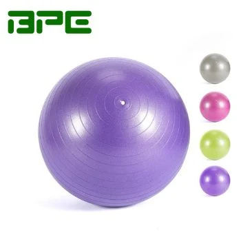 Bpe Wholesale Custom Logo Premium Exercise Gym Ball Home Use Portable 45cm 55cm 65cm 75cm PVC Yoga Ball