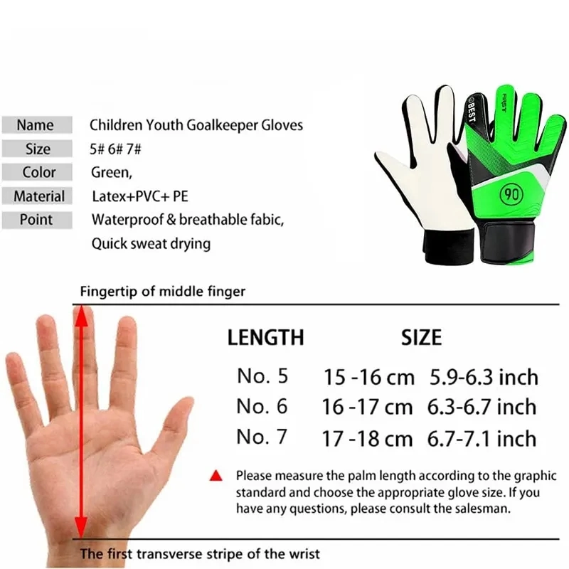 Goalkeepergloves for Kids &amp; Adults with Double Protection PU Leather to Protect Your Hand