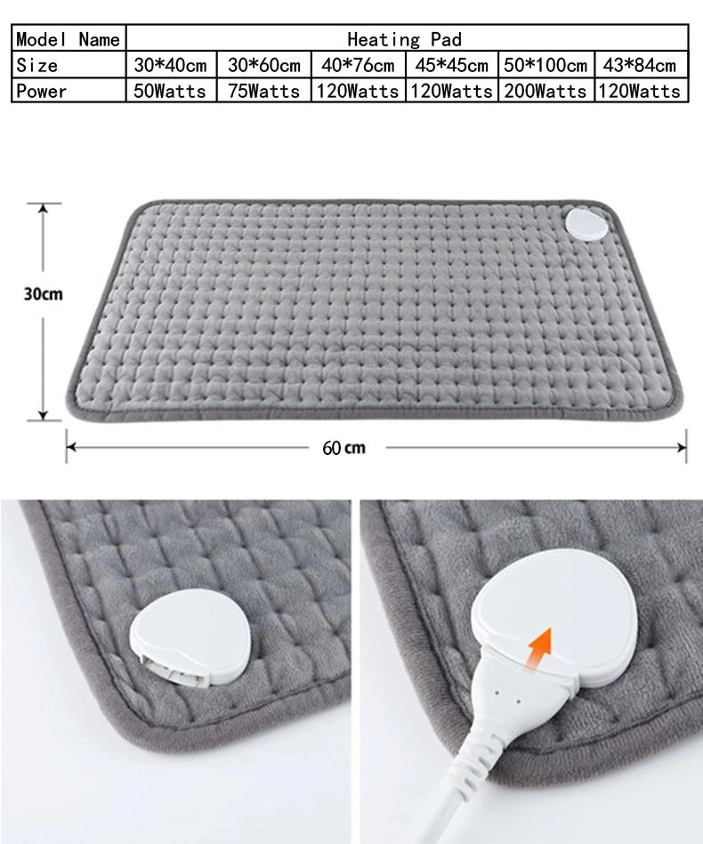 Best Selling Product Back Pain Relief Therapy Fast Thermal Heating Neck and Shoulder Back Pad Electric Heating Pad