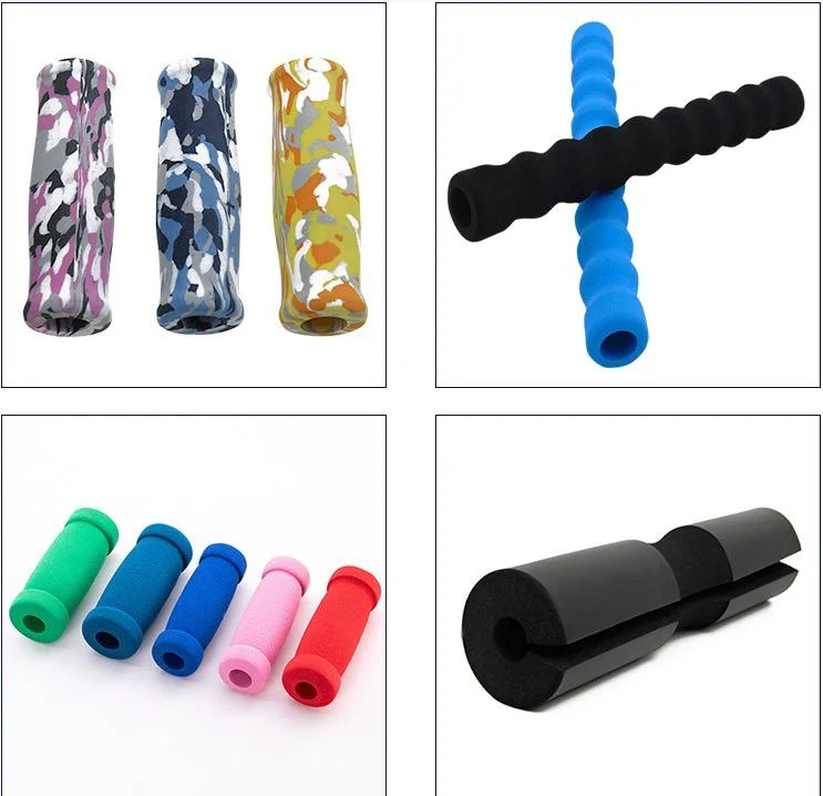 Custom NBR Rubber Grip EVA Foam Grip Handle Cover Sponge Hollow Tube for Fitness Exerciser Mobile Phone Holder