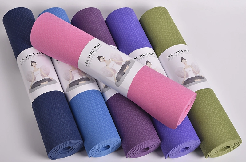 Fitness Yoga Exercise Mat with Position Line