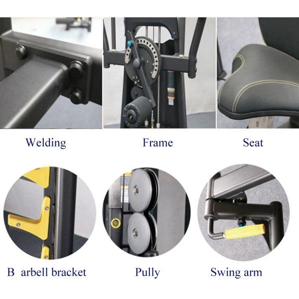 Strength Training Plate Loaded Machine Hq-1076 Chin DIP Rack Commercial Gym Equipment DIP Station