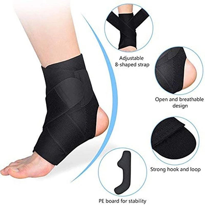 Ankle Wrap Brace Support Strap Protection, Sports Joint Support Belt, Foot Guard Sprains Injury Wrap Heel Protector Bandage Wrap Strap Wyz17002