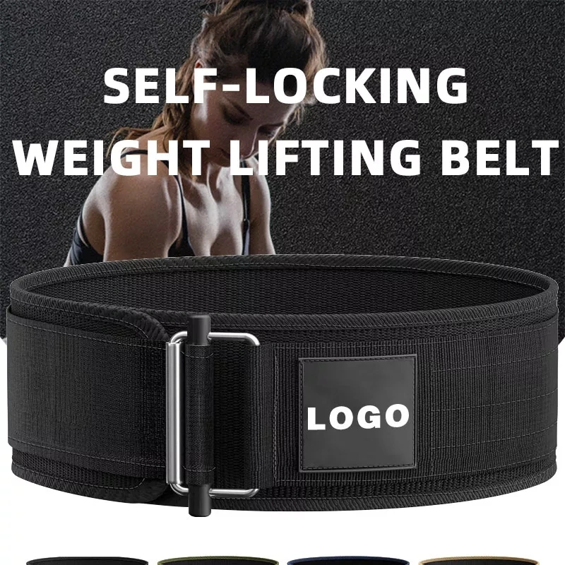 Workout Gym Belt Accessories Resistance Exercise Workout Belt Neoprene Body Building Nylon Weightlifting Training Belt