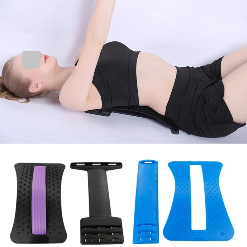 Multi-Level Lumbar Traction Back Massager Lumbar Support Stretcher Spinal Pain Relieve Ci13127