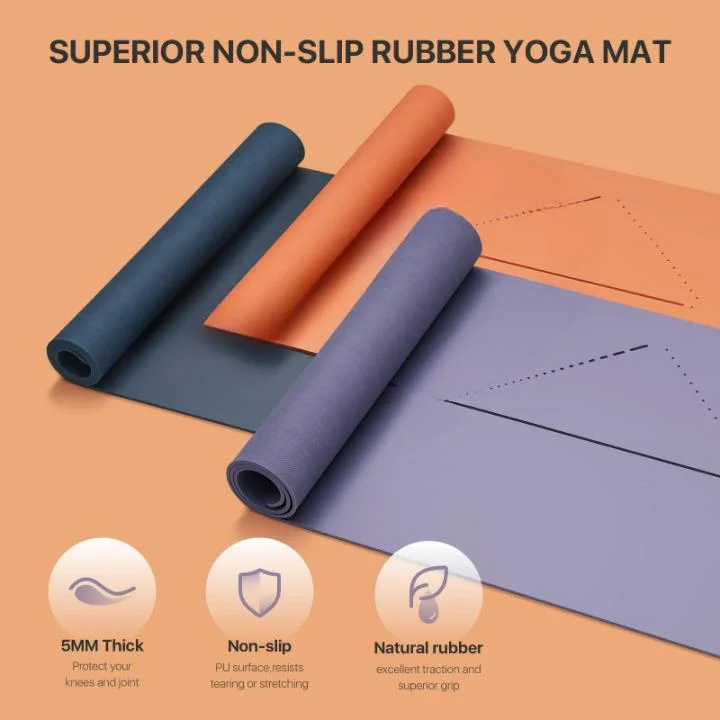 Rubber Thick Non Slip Anti-Tear Fitness Pilates Stretching Home Gym Yoga Mat