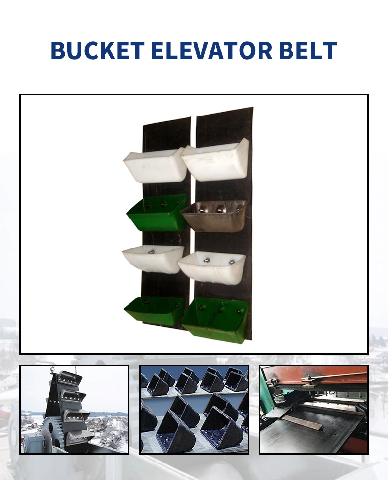 Stainless Steel Cord Conveyor Belt Bucket Elevator Conveyor Lifting New Products Belt Bucket Elevator Belt