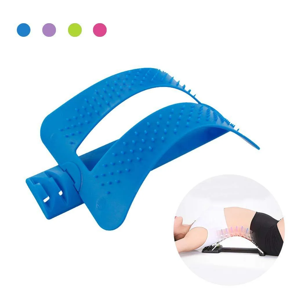 Multi-Level Lumbar Traction Back Massager Lumbar Support Stretcher Spinal Pain Relieve Ci13127