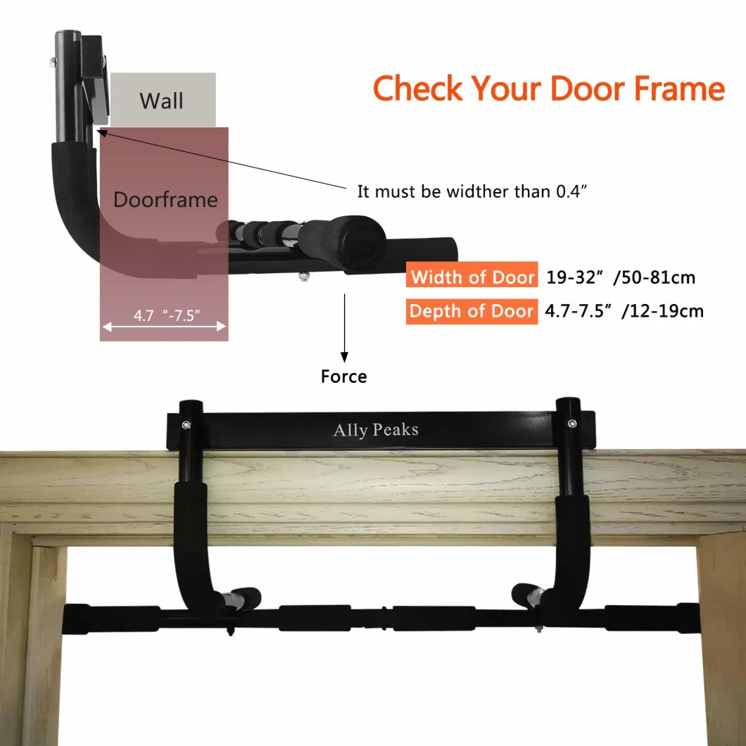 Wholesales Indoor Steel Exercise Gym Fitness Equipment Door Pull up Bar