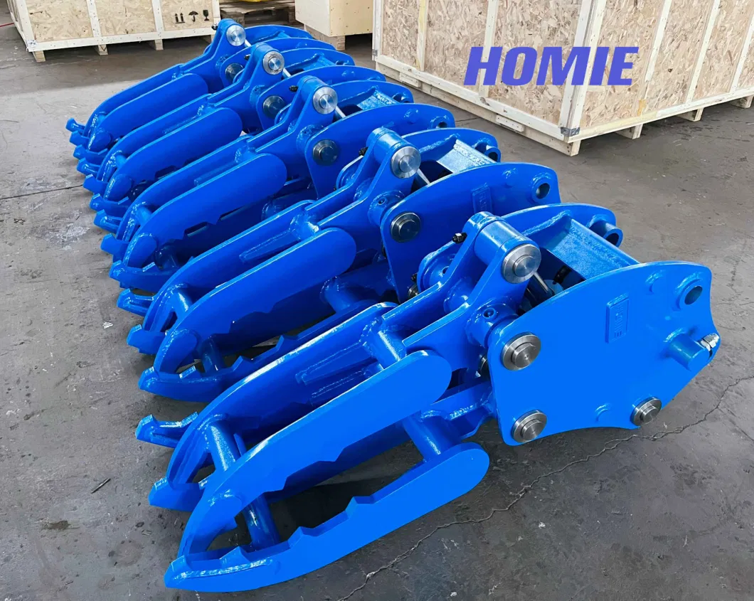 Hot Sale Mini Excavator Attachments Hydraulic Grapple for Stone Waste Material