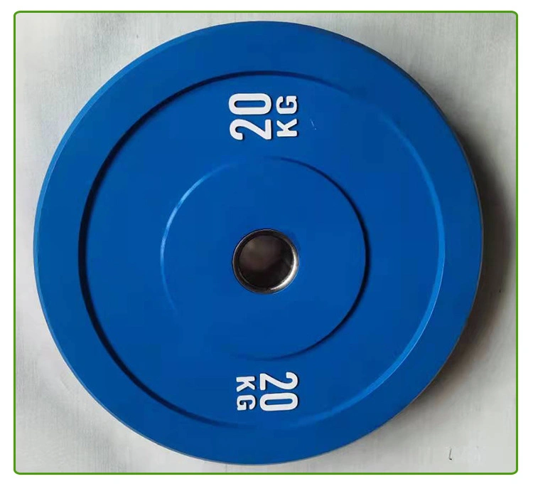 Competition Color Coded Rubber Bumper Plates Weightlifting Training Exercise Bumper Plates