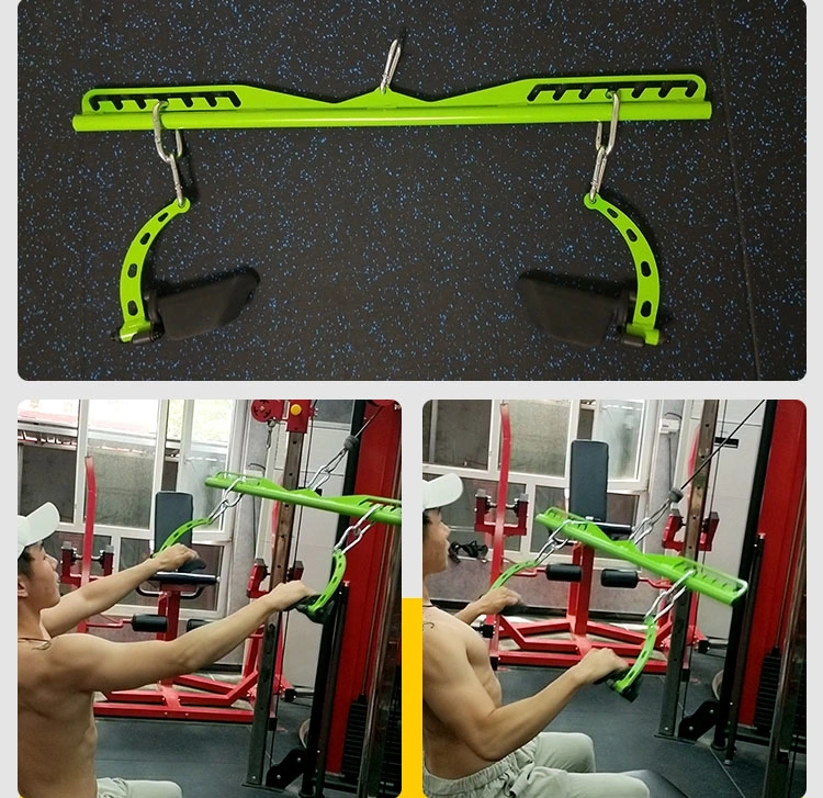 Gym Equipment Handles Cable Machine Attachment Mag Grip Fitness Accessories Handle Bar Lat Pull Down Bar Handle Grips