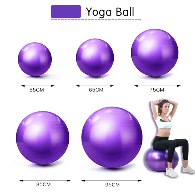 Wholesale 65cm Non-Toxic Plastic Exercise PVC Yoga Ball