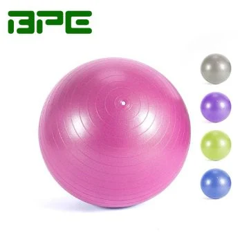 Bpe Wholesale Custom Logo Premium Exercise Gym Ball Home Use Portable 45cm 55cm 65cm 75cm PVC Yoga Ball