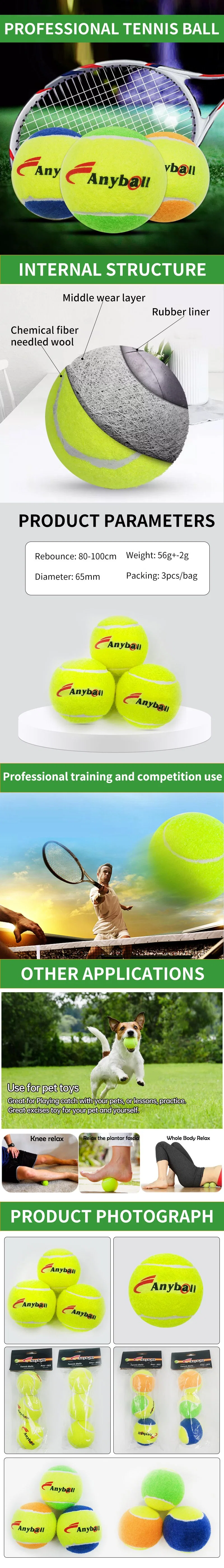 Model 303 Professional Balle De Tennis Padel Ball A Grade Custom Tennis Paddle Ball for Sport Training