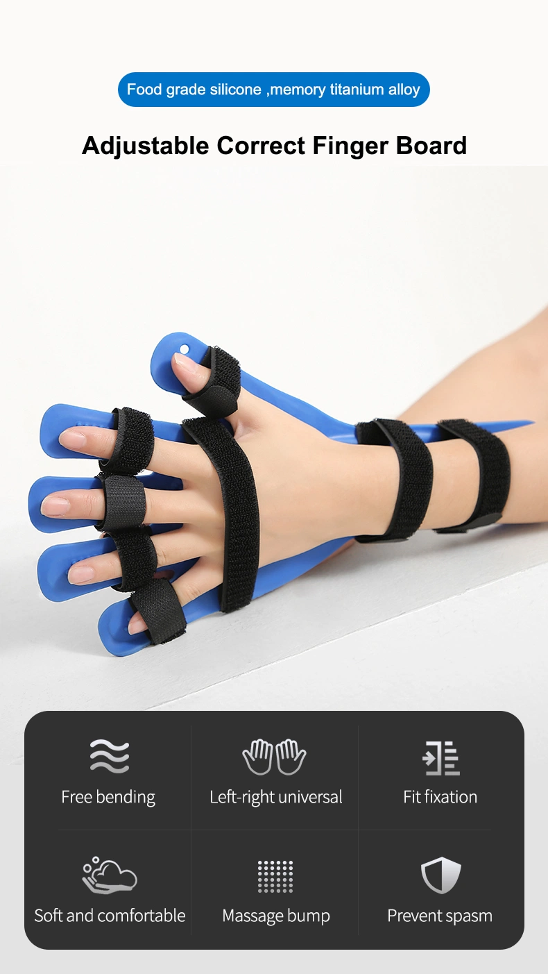 Exercises for Hemiplegia Finger Splint Adjustable Hand Support Straighten