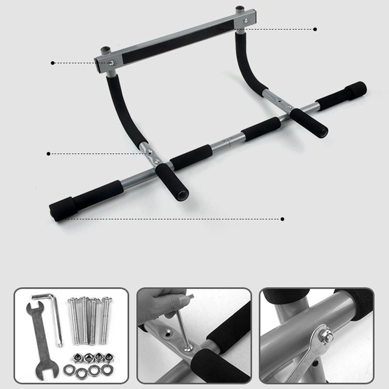 Pull up Bar for Doorway Push up Sit up Door Bar Portable Gym System Chin-up Fitness Bar for Home Gym Exercise Workout Esg13189