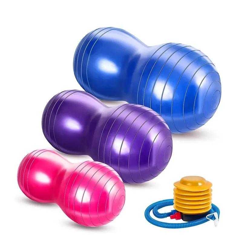 Anti-Burst Pilates Yoga Ball Home Exercise Equipment Sports Gym Peanut Yoga Ball