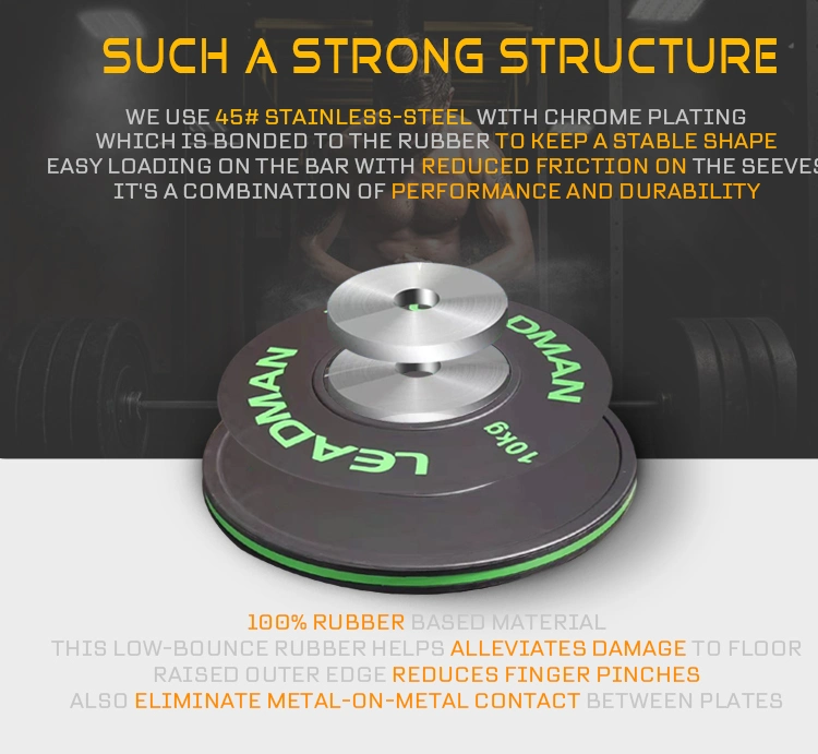 Factory Production Wholesale Price Competition Bumper Plates Weight Plates