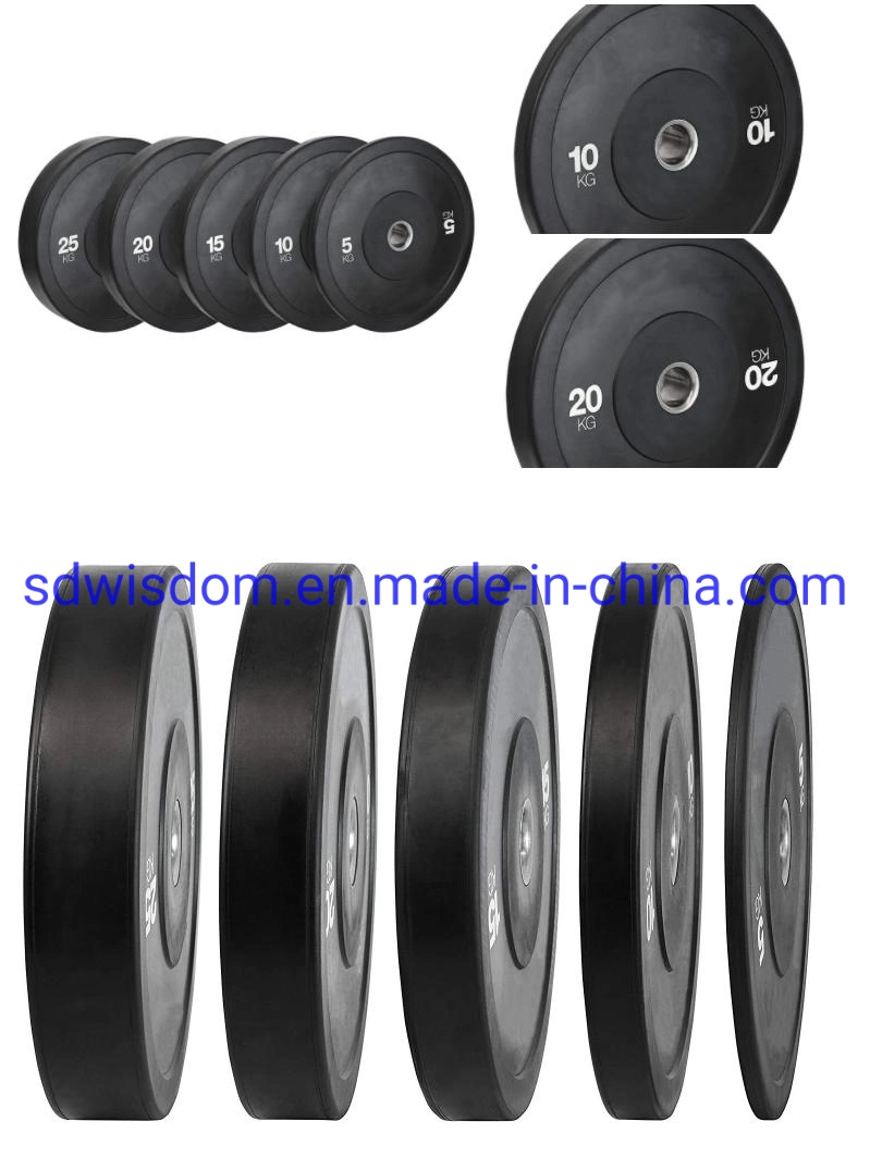 Commercial Fitness Equipment Rubber Bumper Plates 2 Inch Bumpers Pair Oly Mpic Weight Plates