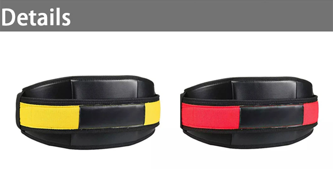 PU Leather&EVA&Nylon Weightlifting Belt for Power Deadlifting Training