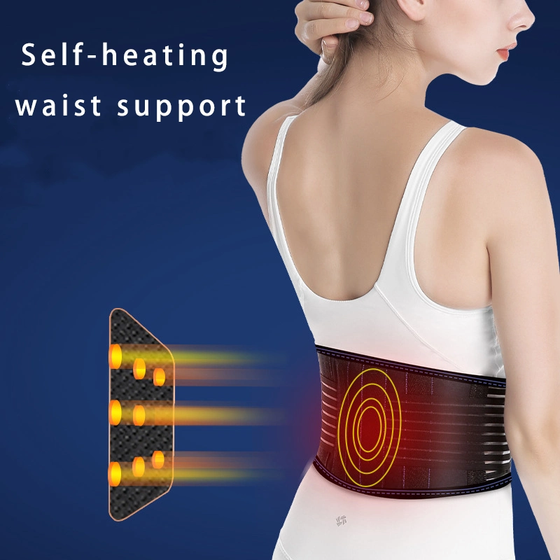 Compression Magnetic Therapy Plate Warming Lumbar Brace Adjustable Heating Waist Support